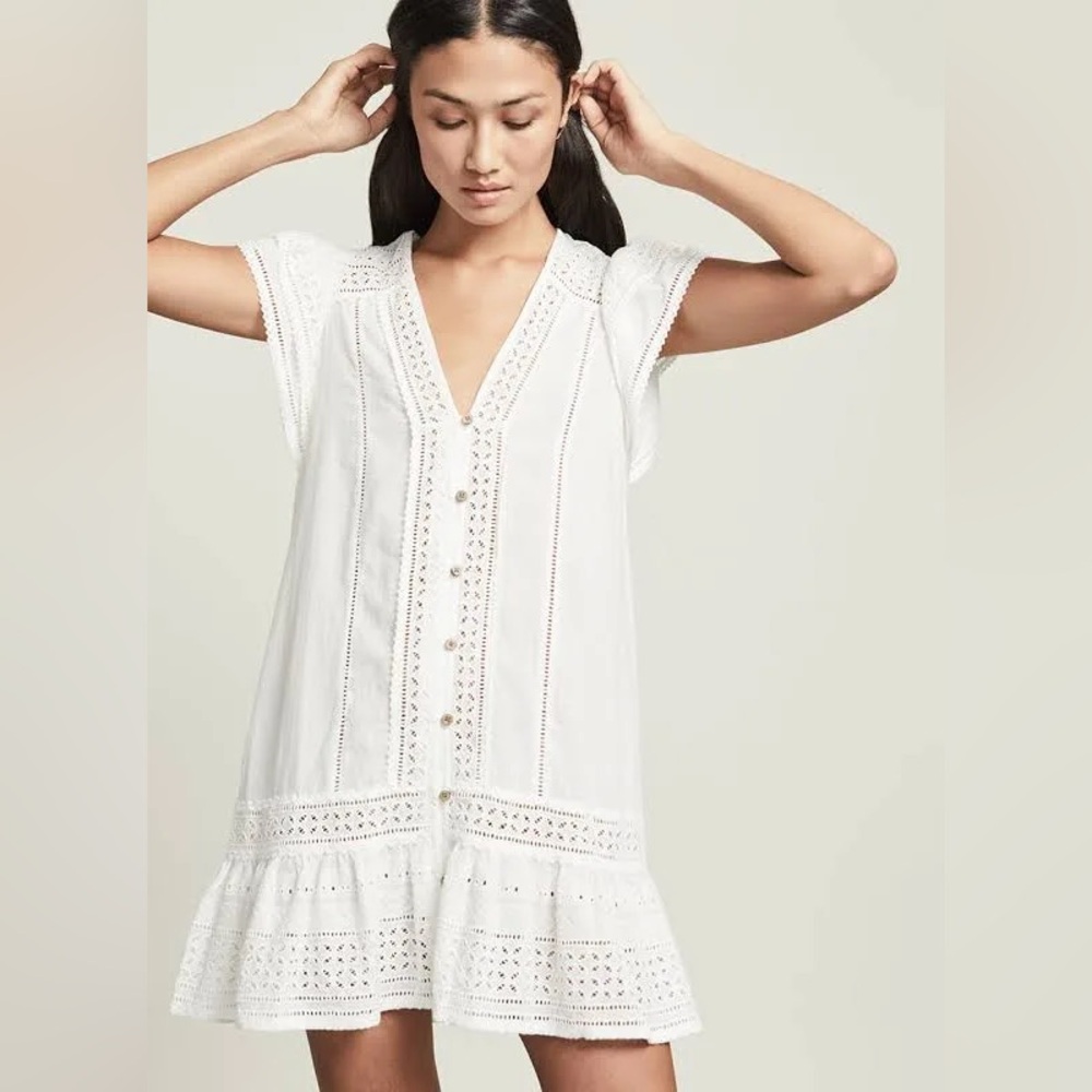 Veronica Beard Lorraine White mini dress